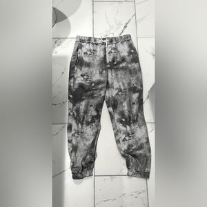 Light grey tie dye sweatpants
